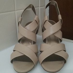 Nude colored high heels